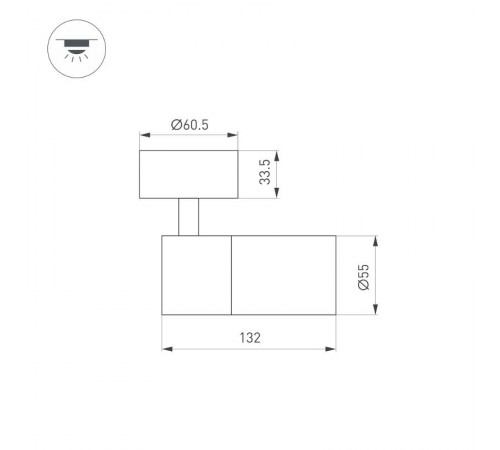 Светильник SP-ARTEMIS-SURFACE-FLAP-R55-12W Day4000 (BK, 8-80 deg, 230V) (Arlight, IP20 Металл, 5 лет)  051794  Arlight 