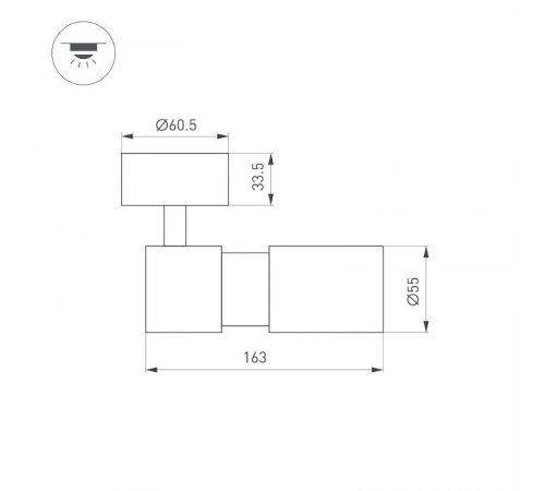 Светильник SP-ARTEMIS-SURFACE-FLAP-R55-12W Day4000 (BK, 8-80 deg, 230V) (Arlight, IP20 Металл, 5 лет)  051794  Arlight 