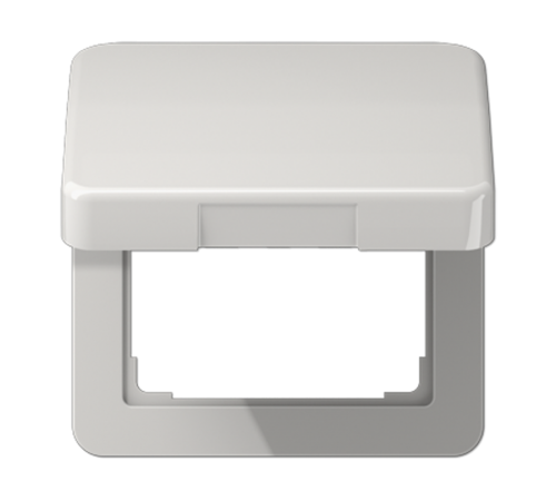 Крышка откидная для штепсельных розеток и изделий с платой 5050 мм; светло-серая  CD590KLLG  Jung