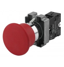 Кнопка управления LAY5-BC42"Грибок"красная 1р (20/200/3200)  Б0045643  ЭРА