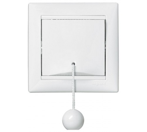 Valena Белый Выключатель кнопочный со шнурком  774419  Legrand