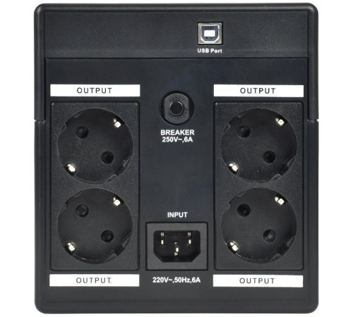 ITK ELECTRA ET ИБП 1,2кВА/720Вт с АКБ 2х7AH USB Schuko  EET-1200VA-1-002-S  ITK