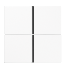 Набор клавиш для сенсорного модуля KNX, 4-ной, белый  LS404TSAWW  Jung