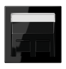 накладка для модульных разъемов LS569-30BFPLSW Jung