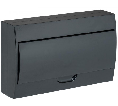 Корпус модульный пластиковый навесной ЩРН-П-18 черный с черной дверью IP41 KREPTA 3  MKP13-N-18-41-K02  IEK