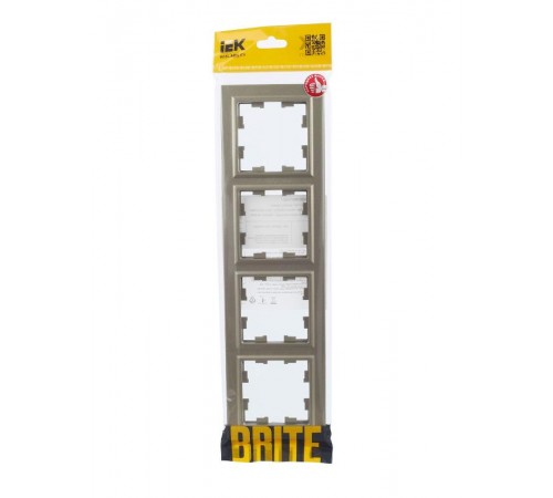 BRITE Рамка 4-ая РУ-4-БрШ шампань  BR-M42-K37  IEK