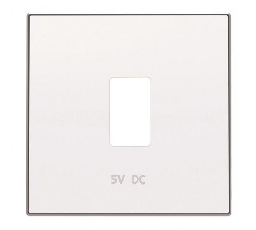 Накладка 1хUSB ЗУ,SKY,ал.бел.  2CLA858520A1101  ABB
