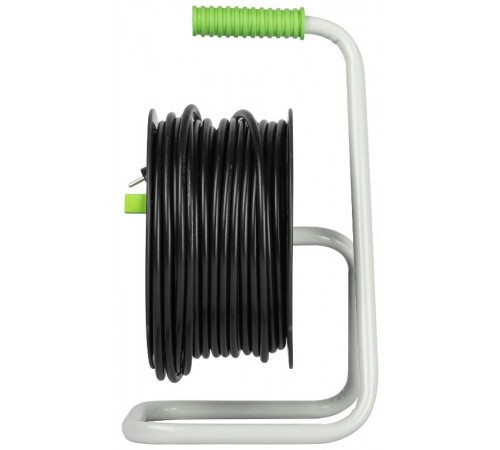 Удлинитель силовой ЭРА GREEN LINE KAT-3x1.5-40m Greenline на катушке пластик 4 розетки с заземлением 40м ПВС 3x1.5мм2   Б0065132  ЭРА