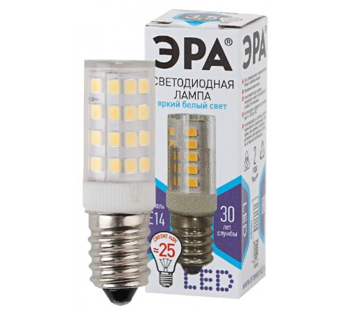 Лампа светодиодная LED 3,5Вт Е14 4000К smd T25-3,5W-CORN-840-E14  Б0028745  ЭРА