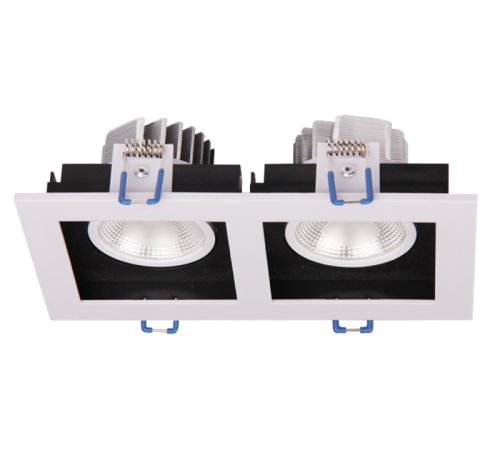 Светильник встраиваемый PSP-S 212  2x8W 4000K 55° White IP40