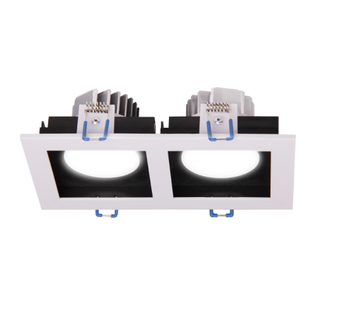 Светильник встраиваемый PSP-S 212  2x8W 4000K 55° White IP40