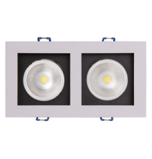 Светильник встраиваемый PSP-S 212  2x8W 4000K 55° White IP40