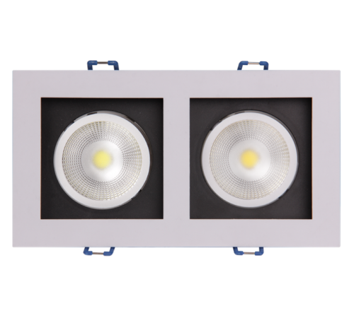 Светильник встраиваемый PSP-S 212  2x8W 4000K 55° White IP40