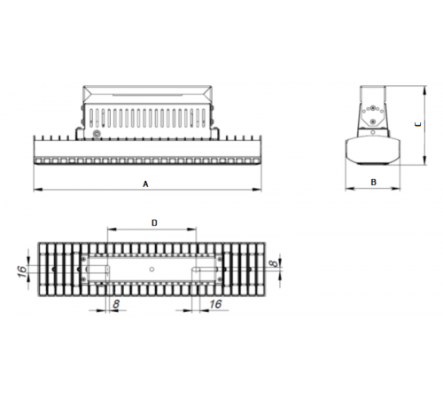 Светильник светодиодный HB LED 75 D100 5000K  1224005310  Световые Технологии