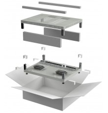 LINEA E Компл. осн. и крыша 600х1000мм шкафа 18-47U cер.  LE35-XXX61-X  ITK