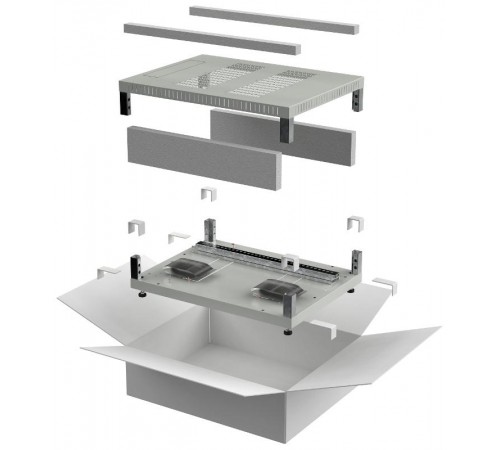 LINEA E Компл. осн. и крыша 600х1000мм шкафа 18-47U cер.  LE35-XXX61-X  ITK