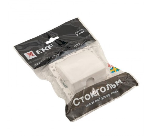 Стокгольм Механизм Кабельного вывода белый EKF PROxima  EYV-CE-10  EKF