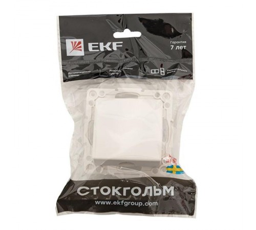 Стокгольм Механизм Кабельного вывода белый EKF PROxima  EYV-CE-10  EKF
