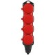Колодка  KX-4e-RED-IP44 каучуковая с заземлением 4 розетки 16A IP44 красная  Б0068456  ЭРА