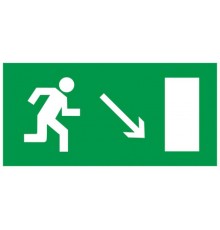 Пиктограмма (наклейка) . 100х50 мм "Напр.к эвак.вых. напр.вниз"  YPC30-105NEV-NAPRVN  IEK