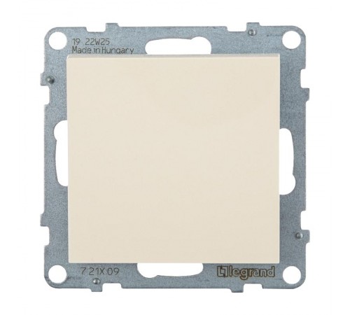 SUNO Выключатель без фиксации (кнопка) 6А 250В. Безвинтовые зажимы. Цвет "Слоновая кость"  721209  Legrand