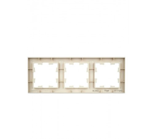 BRITE Рамка 3-ая РУ-3-БрКр бежевый  BR-M32-K10  IEK
