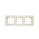 BRITE Рамка 3-ая РУ-3-БрКр бежевый  BR-M32-K10  IEK
