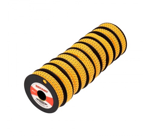 Маркеры на кабель, 3,6-7,4 мм, цифры 0-9, комплект 10 роликов (EC-2)  12-6061  REXANT