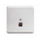 Этюд Белый С/У Розетка телефонная1 1-ая  TELC-001B  SE