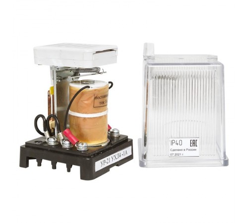 Указательное реле, постоянного тока, ток срабатывания 0,16А, переднее присоединение, исполнение УХЛ4  ur21pt0.16app  EKF