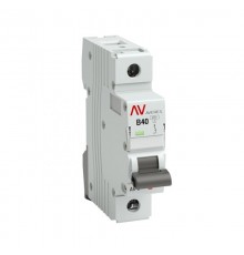 Выключатель автоматический однополюсный AV-10 40А B 10кА AVERES  mcb10-1-40B-av  EKF