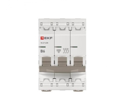 Выключатель автоматический ВА 47-63N 3P 6А (В) 4,5 кА PROXIMA M634306BEKF