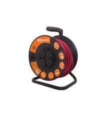 Удлинитель силовой УКз16-004  (IP44 4 места/40м КГ 3х1,5 пласт. катушка)  SQ1301-0545  TDM