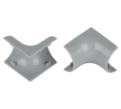 Внутренний угол  IC-KK-30-13-F для полукруглого кабель-канала серый 30х13мм 2шт/комплект  Б0064934  ЭРА