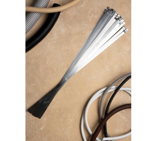 Хомут AISI 304 из нержавеющей стали, 12x840 (100 шт.) FlexLock PROximaplc-fl-tss-304-12x840EKF