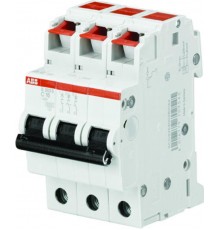 Выключатель автоматический трехполюсный S203S 10А C 6кА (S203S-C10)  2CDS253002R0104  ABB