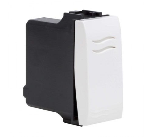 Brava белый Выключатель 16А 1 мод.  76001B  DKC