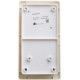 Glossa Бежевый Блок: Розетка с заземлением со шторками и 2-кл. Выключатель  GSL000274  SE