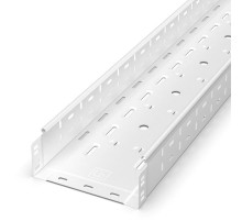 Лоток перфорированный Стандарт 200х80х3000 (0,8 мм) RAL 9003 (6 м/уп)  PR16.10328  Промрукав