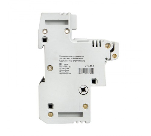 Предохранитель-разъединитель для ПВЦ 14x51 2P (с индикацией)  pr-14-51-2  EKF