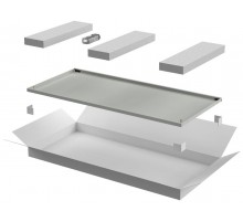 Дверь металлическая для шкафа LINEA N 18U 600 мм серая  LN35-18U6X-DM  ITK