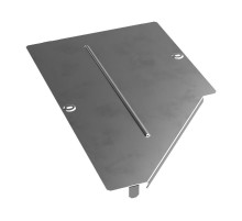 Крышка переходника левого Стандарт INOX (AISI 304) 500х300  PR16.4307  Промрукав