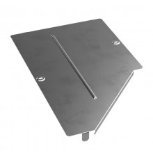 Крышка переходника левого Стандарт INOX (AISI 304) 500х300  PR16.4307  Промрукав