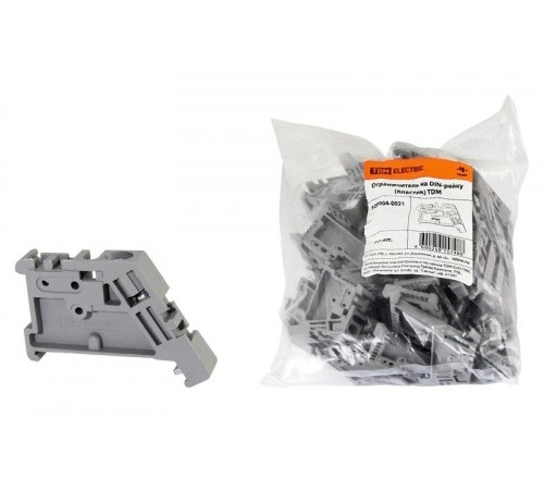 Ограничитель на DIN-рейку (пластик)   SQ0804-0021  TDM