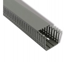 Кабель-канал перфорированный самоклеящийся 40х40 серый (паз 4мм, зуб 6мм)  28-5015  REXANT