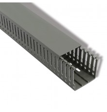 Кабель-канал перфорированный самоклеящийся 40х40 серый (паз 4мм, зуб 6мм)  28-5015  REXANT