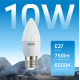 Лампа светодиодная Elementary Свеча 10W 750lm 6500K E27 LED 1/10/100  30230  Gauss