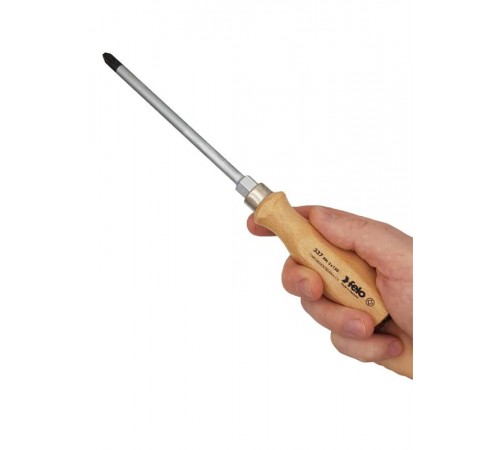 Отвертка с деревянной рукояткой ударная PH 3Х150  33730590  Felo