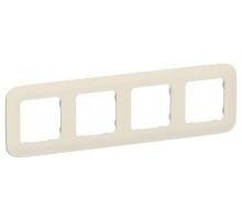 FLITE Artistic Рамка 4-ая РУ-4-А-ФлСл сливочный  FI-M42-31-20-K86  IEK