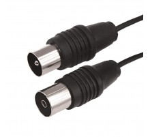 ВЧ кабель, ТВ гнездо - ТВ штекер, длина 7 метров, чeрный  17-5015  REXANT